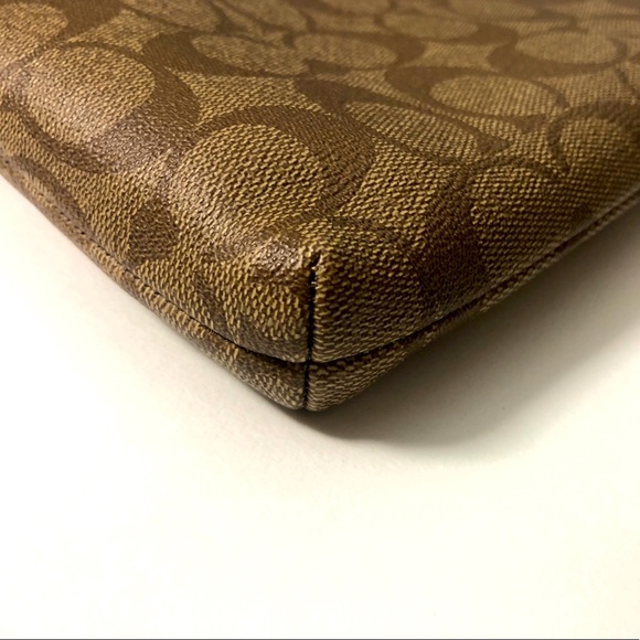 Coach Monogram Canvas Small Shoulder Clutch Bag - Picture 7 of 10